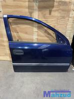 OPEL ASTRA G rechts voor blauw Z282 Portier deur, Auto-onderdelen, Ophalen of Verzenden, Gebruikt, Opel, Deur