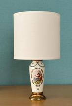 Lampe de table vintage en porcelaine décorée, Moins de 50 cm, Enlèvement, Utilisé, Classique