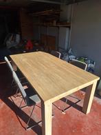 Set woonkamer: eettafel en 4 stoelen, salontafel, tv meubel, Huis en Inrichting, Complete eetkamers, Ophalen, Gebruikt, Landelijk