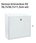 Brievenbus Sencys nieuw 367x367x113wit, Ophalen, Nieuw, Overige materialen, Brievenbusklep