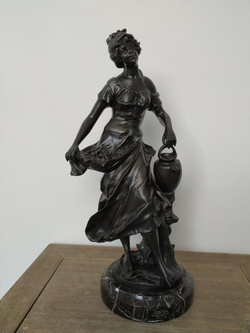 Bronzen beeld reproductie van François Moreau, Antiek en Kunst, Antiek | Brons en Koper, Brons, Ophalen