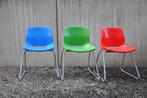 Kleurrijke stoelencombinatie  type Snille / Ikea (3 stoelen), Huis en Inrichting, Stoelen, Ophalen, Kunststof, Gebruikt, Drie