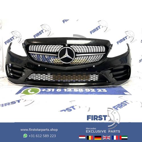 W205 C43 FACELIFT AMG VOORBUMPER Mercedes C Klasse 2014-2021, Auto-onderdelen, Carrosserie, Bumper, Mercedes-Benz, Voor, Gebruikt