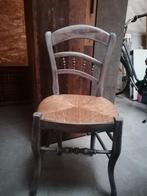 rustiek deco-stoeltje, Huis en Inrichting, Ophalen, Gebruikt, Blauw, Eén