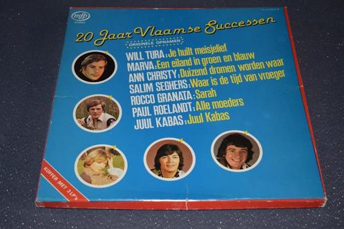3 delige LP box : "20 jaar vlaamse successen", Cd's en Dvd's, Vinyl | Nederlandstalig, Zo goed als nieuw, Levenslied of Smartlap