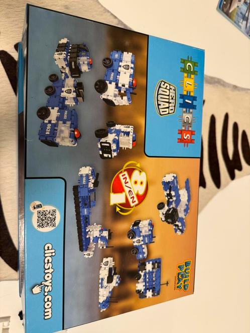 Clics Hero-set: 1 doos Hero Squad Politie, Kinderen en Baby's, Speelgoed | Bouwstenen, Zo goed als nieuw, Ophalen of Verzenden