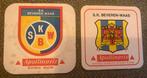 2 bierviltje van SK Beveren Waas, Verzenden, Gebruikt