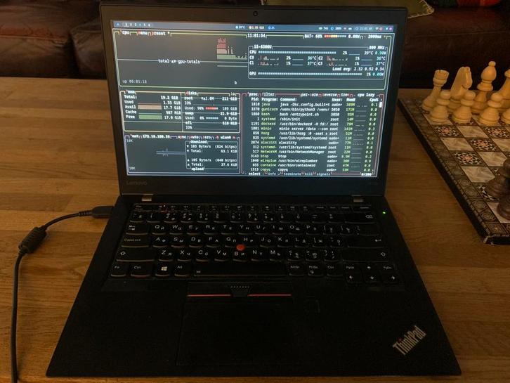 Lenovo t470s 20GB RAM 6300u CPU SSD Linux (or Windows), Computers en Software, Moederborden, Zo goed als nieuw, Ophalen of Verzenden