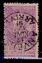 Belge 1893 - Léopold II n 66, Timbres & Monnaies, Envoi, Oblitéré