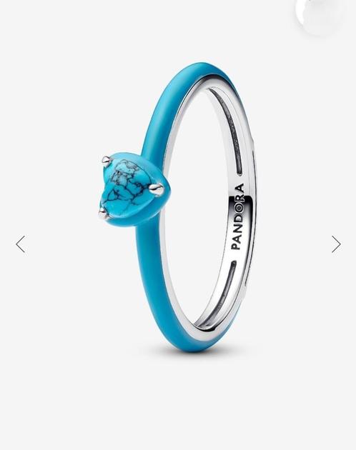 Ens de bijoux en argt 925 et pierre turquoise  + bague Pando, Handtassen en Accessoires, Armbanden, Nieuw, Zilver, Zilver, Verzenden