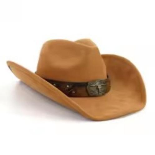 Western Cowboyhoed grote Riem Bull 'S Head Lederen Band Nieu, Kleding | Heren, Hoeden en Petten, Nieuw, Hoed, Ophalen