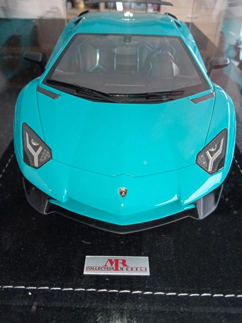 À vendre MR Lamborghini Aventador SV Blue Glauco One/off, Hobby & Loisirs créatifs, Voitures miniatures | 1:18, Neuf, Enlèvement ou Envoi