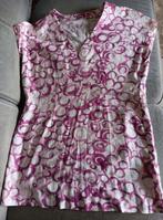 Tunique blanc / rose col V ( L / XL), Ophalen of Verzenden, Gedragen, Maat 42/44 (L), Wit