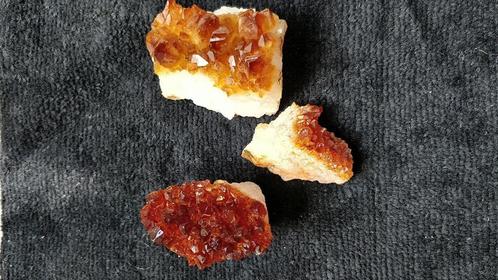 citrien setje (4st), Verzamelen, Mineralen en Fossielen, Mineraal, Ophalen of Verzenden