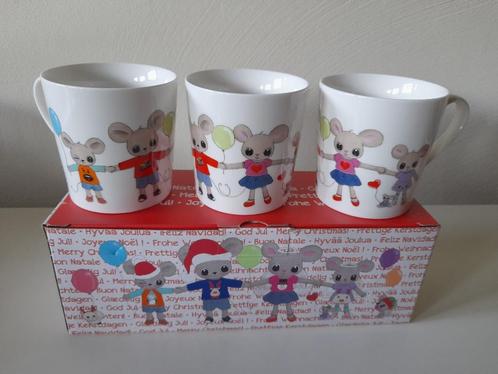 House of Mouse - coffret cadeau de 3 mugs, ambiance de Noël, Divers, Noël, Neuf, Enlèvement ou Envoi