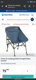 chaise de camping Strangford bleue, neuve, jamais utilisée., Nieuw, Ophalen of Verzenden
