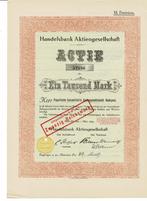 Lot 26 x  Handelsbank AG - Berlin 1923 - Actie 1000 Mark, Postzegels en Munten, Verzenden, 1920 tot 1950, Aandeel