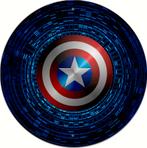 Panneau en métal Marvel Captain America - Vintage Man Cave, Collections, Enlèvement ou Envoi, Comme neuf, Panneau publicitaire