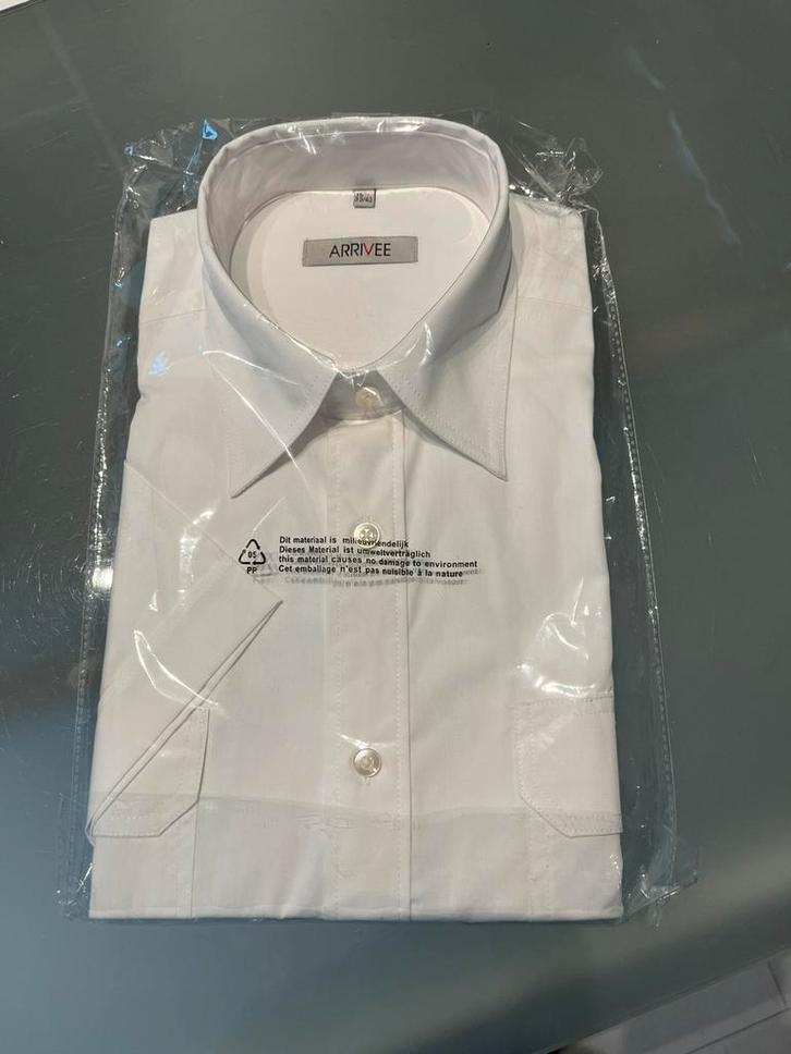 NIEUW pilotenhemd, Kleding | Heren, Overhemden, Zo goed als nieuw, Wit, Ophalen
