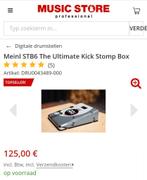 Stompbox Meinl STB6 in nieuwstaat.plastiek er nog aan, Muziek en Instrumenten, Effecten, Ophalen of Verzenden