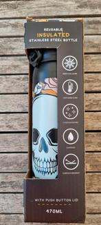 Nieuw - thermosfles - 'Skuls & roses' - 470ml, Ophalen, Nieuw