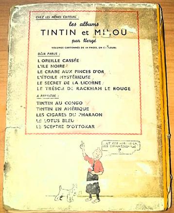 Tintin - Le trésor de Rackham le rouge beschikbaar voor biedingen