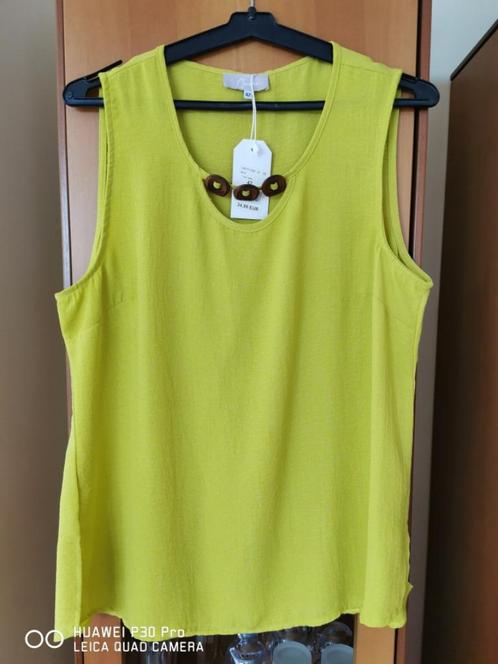 Anijskleurige top  maat 42, Kleding | Dames, Topjes, Nieuw, Maat 42/44 (L), Groen, Zonder mouw, Verzenden
