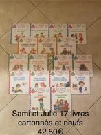 Lot de 17 livres cartonnés  neufs Sami et Julie, Comme neuf