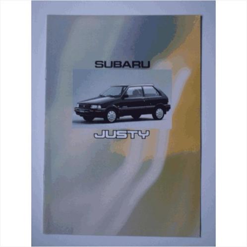 Subaru justy Brochure 1992 #1 Nederlands, Boeken, Auto's | Folders en Tijdschriften, Gelezen, Ophalen of Verzenden