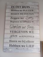Mooi tekstbord, Huis en Inrichting, Woonaccessoires | Tekstborden en Spreuken, Ophalen, Zo goed als nieuw