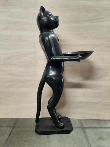 Grande statue de chat en bronze,96 cm