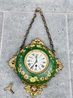 Antieke art nouveau klok met brons, Ophalen