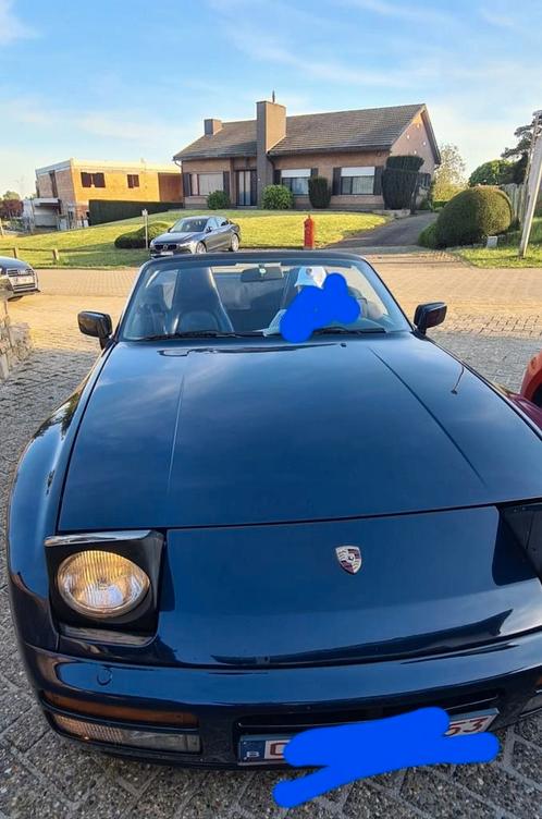 Porsche 944  cabriolet 3000cc, Auto's, Porsche, Particulier, Benzine, Cabriolet, Handgeschakeld, Blauw, Blauw, Leder, Onderhoudsboekje
