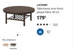 Table basse ronde ikea, Ophalen of Verzenden, Zo goed als nieuw