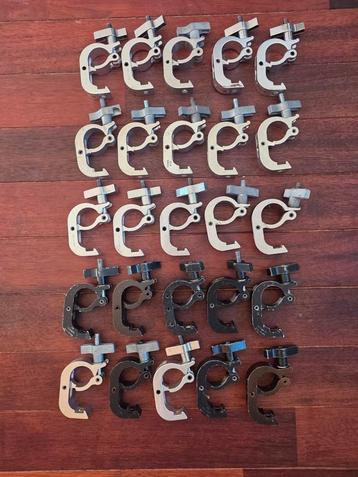 26 stuks Doughty clamps beugels trigger klem coupler ophang beschikbaar voor biedingen