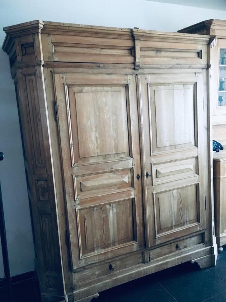Antiek grenen kast ano 1880 ! Ook inboedel antiek grenen🍋🍊, Antiek en Kunst, Antiek | Meubels | Kasten, Ophalen of Verzenden