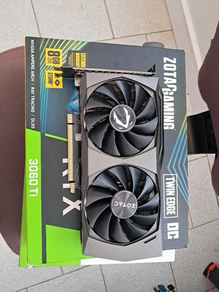 Nvidia RTX 3060Ti Zotac GPU, Computers en Software, Videokaarten, Gebruikt, Nvidia, HDMI, DisplayPort, Ophalen of Verzenden