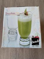 Smoothies glazen 4 stuks, Nieuw, Glas of Glazen