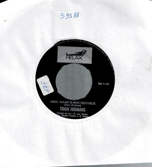 Vinyl, 7"   -   Toon* – Mien, Waar Is Mijn Feestneus, Cd's en Dvd's, Vinyl | Overige Vinyl, Overige formaten, Ophalen of Verzenden