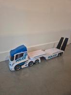 Grote vrachtwagen met politiewagen en helikopter, Kinderen en Baby's, Speelgoed |Speelgoedvoertuigen, Ophalen, Gebruikt
