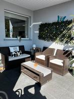 Loungeset Riverside Wicker Line 2 + 1 + 1, Tuin en Terras, Ophalen, 4 zitplaatsen, Gebruikt, Bank