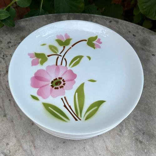10 vintage dessertbordjes Moulin des Loups Corinne, Antiek en Kunst, Antiek | Servies los, Ophalen of Verzenden