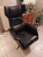 Cuir Electric Relax noir, Maison & Meubles, Moins de 75 cm, Klassiek, Moins de 150 cm, Banc droit