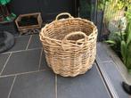 Reuze rieten mand, Huis en Inrichting, Woonaccessoires | Schalen en Manden, Ophalen, Rond, Riet, Mand