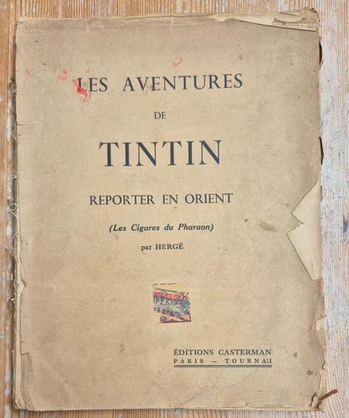 Tintin intérieur Cigares du Pharaon P6 Casterman 1934 Hergé, Boeken, Stripverhalen, Gelezen, Eén stripboek, Ophalen of Verzenden