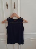 donkerblauw T-shirt zonder mauwen/ topje maat 134, Ophalen, Gebruikt, Meisje, Someone