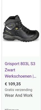 grisport veiligheidsschoenen 44, Ophalen of Verzenden, Nieuw