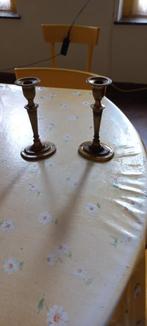 paire de bougeoirs en métal cuivré, Antiquités & Art, Enlèvement