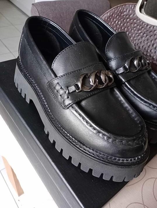 Nieuwe zwarte Lederen damesschoenen "KEYS" met stevige zool, Kleding | Dames, Schoenen, Nieuw, Zwart, Ophalen of Verzenden