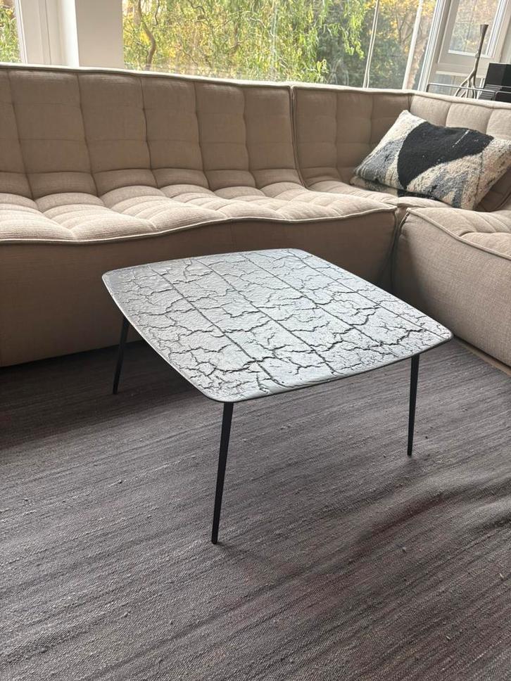 Ethnicraft Texture Salontafel 65/65/35h, Huis en Inrichting, Tafels | Salontafels, Zo goed als nieuw, Ophalen